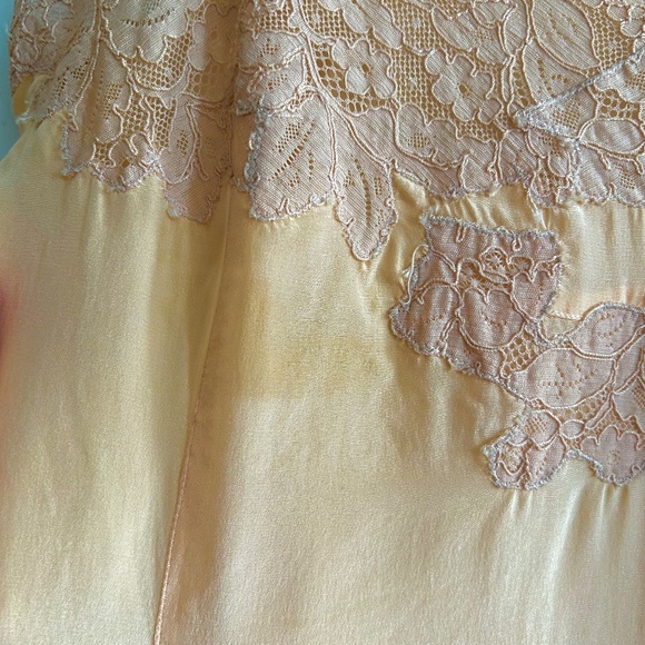 1920s Du Barry Pink Silk Lace Chemise Lingerie - Picture 7 of 8